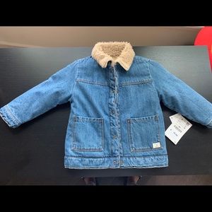 BRAND NEW Zara Kids Reversible Jean/Teddy Jacket